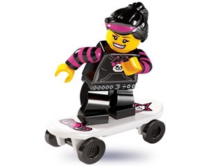 Lego Minifiguur Skate Girl