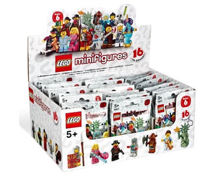 8827 - LEGO minifiguren Serie 6 - Doos 60 stuks