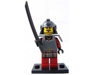 Lego Minifiguur Japanse krijger met Samurai