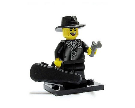 Lego Minifiguur Gangster met gitaarkoffer