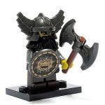 Lego Minifiguur dwerg met schild en bijl