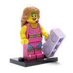 Lego Minifiguur Fitness danseres met radio