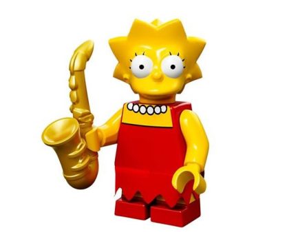 LEGO Minifiguur Lisa -- Saxophone