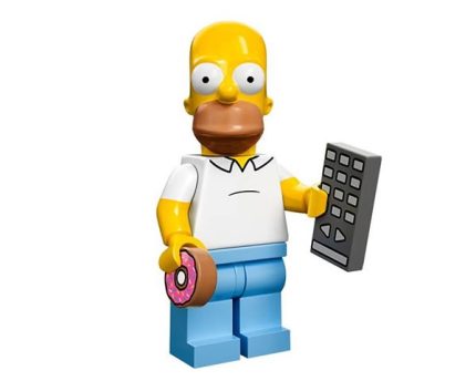 LEGO Minifiguur Homer -- Donut and remote control