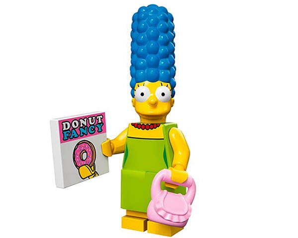 LEGO Minifiguur Marge -- Donut Fancy magazine and purse