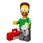 LEGO Minifiguur Ned -- "I love South Paws" cup and toolbox