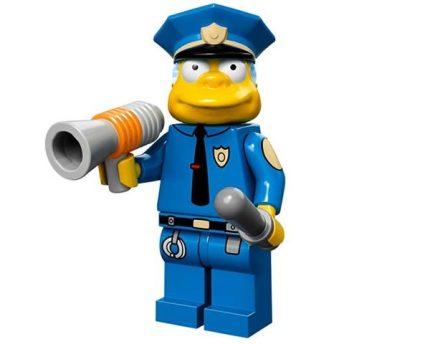 LEGO Minifiguur Chief Wiggum -- Microphone and baton