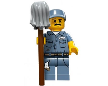 71011 - LEGO Minifiguur Janitor