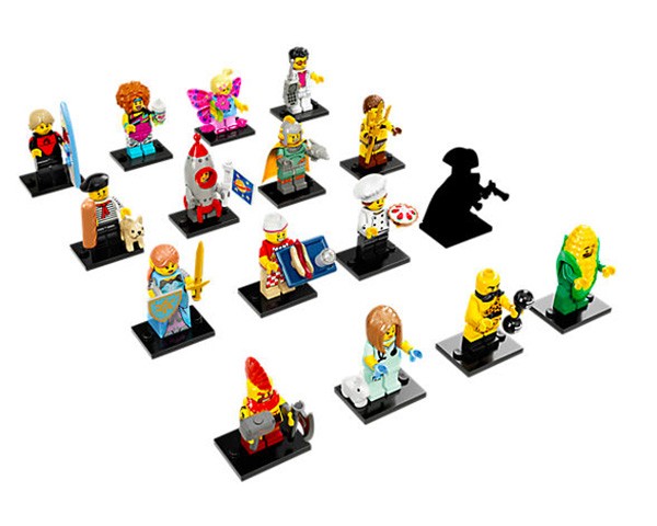 71018 - LEGO Minifiguur 16 stuks Complete Serie 17 -