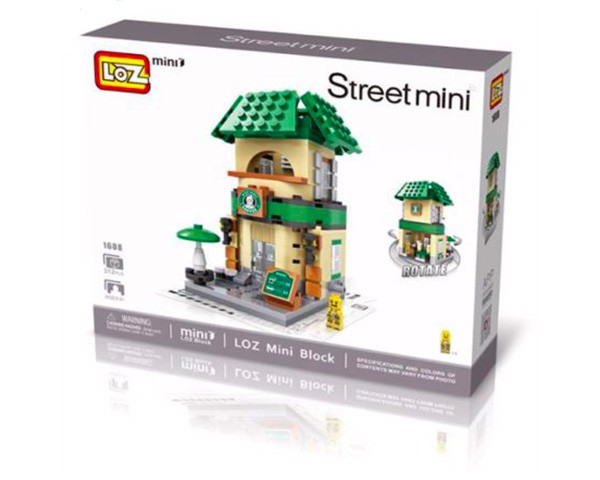 LOZ mini bouwsteentjes - Street Mini 1608 Coffee Shop Retail Store