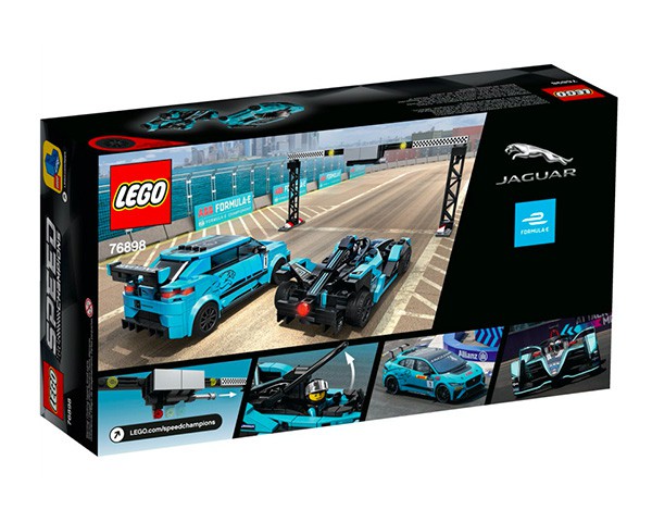 76898 - LEGO Speed Champions Formula E Panasonic Jaguar Racing GEN2 car & Jaguar I-PACE eTROPHY