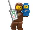 71037 - LEGO Minifiguur Bruine Astronaut met Ruimtebaby - Nr. 3