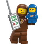 71037 - LEGO Minifiguur Bruine Astronaut met Ruimtebaby - Nr. 3