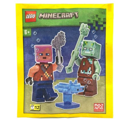 662303 - LEGO Minecraft Avonturier Drenkeling en Axolotl (Paper Bag)