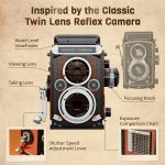 PANTASY 85050 Twin Lens Reflex Camera – bouw je eigen retro fotocamera | 793 onderdelen - Afbeelding 9