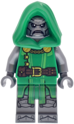 SH1154 - LEGO minifiguur Marvel Dr. Doom met groene cape - Afbeelding 3